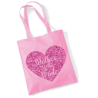 Mother of The Bride Tote Bag with Sparking Print
