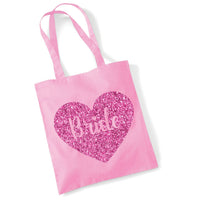 Bride Tote Bag in Sparkling Print