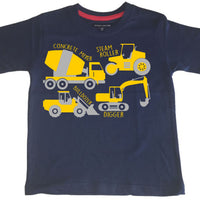 Construction Collage Children's T-shirt (Digger, bulldozer & more)
