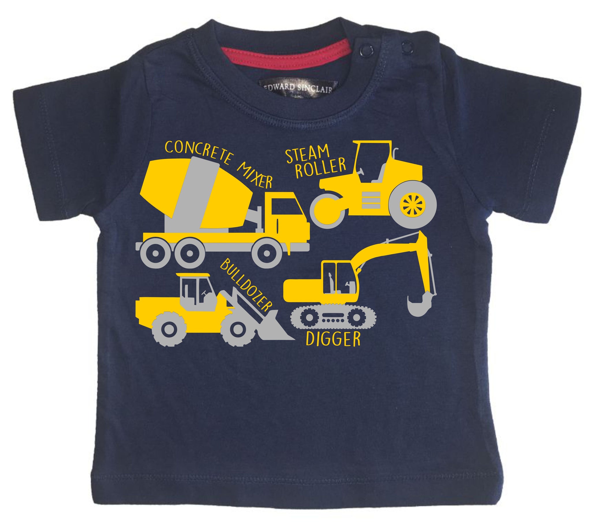 Construction Collage Children's T-shirt (Digger, bulldozer & more)