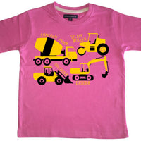 Construction Collage Children's T-shirt (Digger, bulldozer & more)
