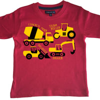Construction Collage Children's T-shirt (Digger, bulldozer & more)
