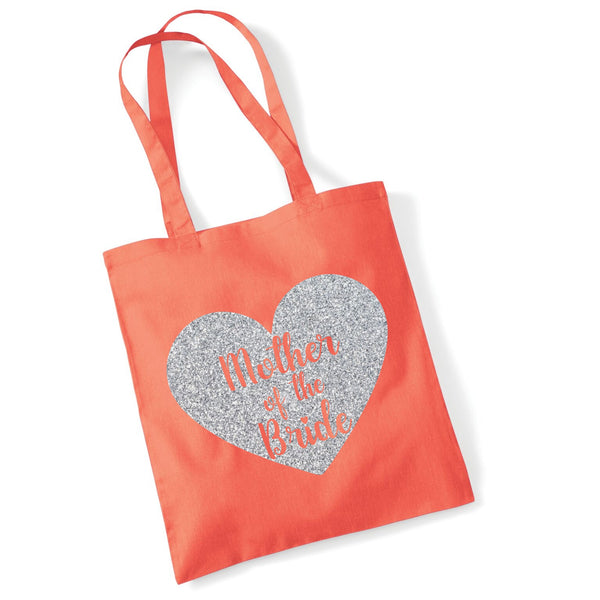 Mother of The Bride Tote Bag with Sparking Print