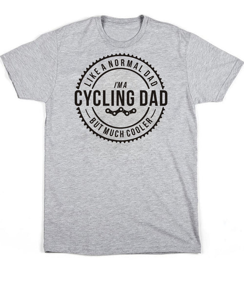 Je suis un papa cycliste, comme un papa normal mais beaucoup plus cool Design 2 T-shirt unisexe 