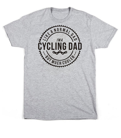 Je suis un papa cycliste, comme un papa normal mais beaucoup plus cool Design 2 T-shirt unisexe 