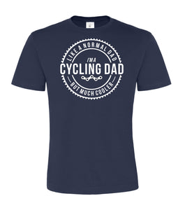 Je suis un papa cycliste, comme un papa normal mais beaucoup plus cool Design 2 T-shirt unisexe 