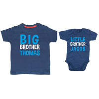 T-shirt Big Brother personnalisé et ensemble de body Little Brother 