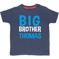 Personalised Big Brother T-Shirt and Little Sister Bodysuit Set