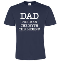 Dad - The Man, The Myth, The Legend Navy Unisex T-Shirt