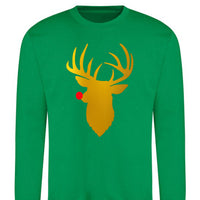 Sweat Cerf de Noël au nez rouge