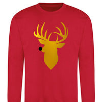 Sweat Cerf de Noël au nez rouge