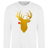 Sweat Cerf de Noël au nez rouge