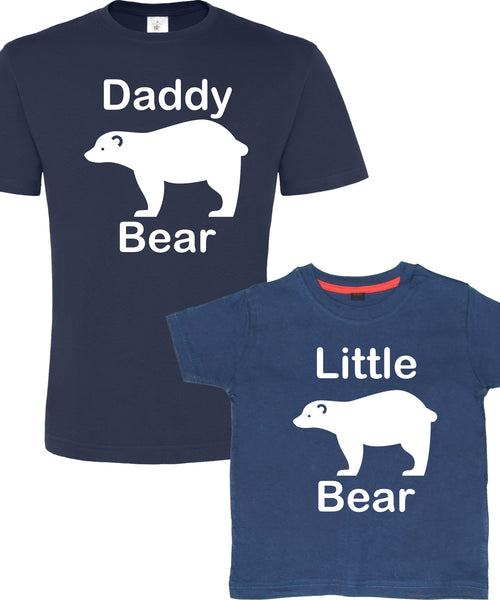 Ensemble t-shirt papa ours et petit ours 