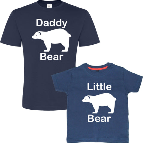 Ensemble t-shirt papa ours et petit ours 