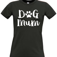 Dog Mum Fitted Women's T Shirt