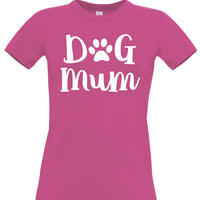 Dog Mum Fitted Women's T Shirt