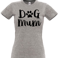 Dog Mum Fitted Women's T Shirt