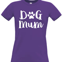 Dog Mum Fitted Women's T Shirt