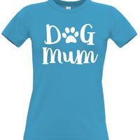 Dog Mum Fitted Women's T Shirt