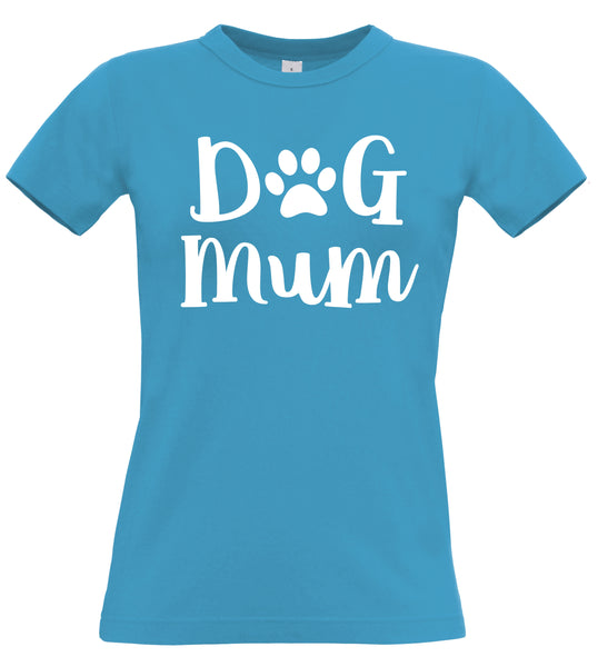 Dog Mum Fitted Women's T Shirt