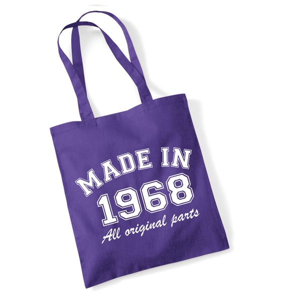 Personalised Year 'Made in (insert year)' Tote Bag