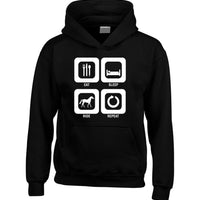 Eat Sleep Ride Repeat Horsey Hoodie