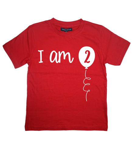 Je suis 2 T-shirt d'anniversaire pour enfants 