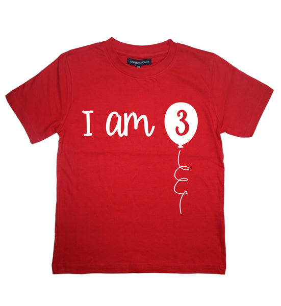 I Am 3 Children's Birthday T-Shirt