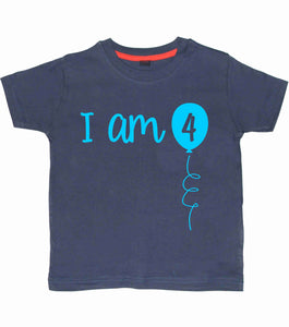 I Am 4 Children's Birthday T-Shirt