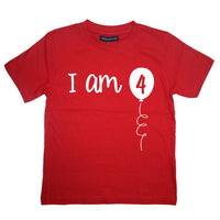 Je suis 4 T-shirt d'anniversaire pour enfants 