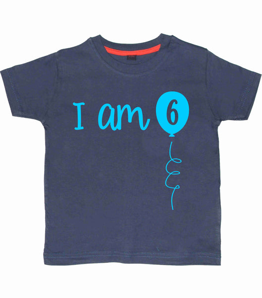 I Am 6 Children's Birthday T-Shirt