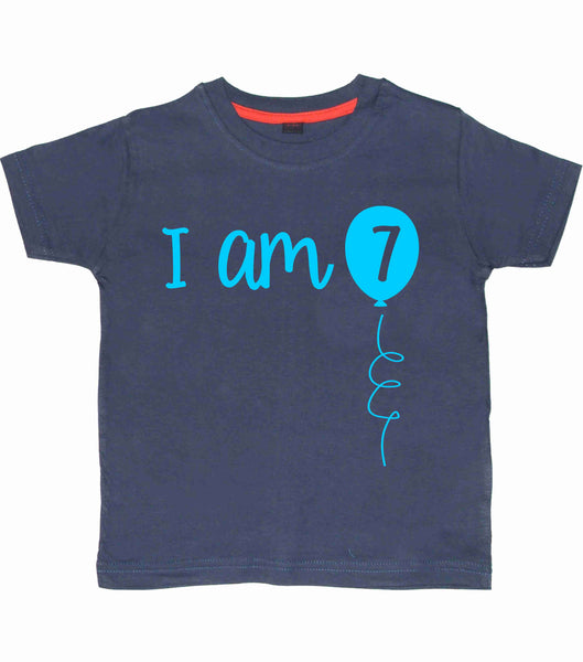 I Am 7 Children's Birthday T-Shirt