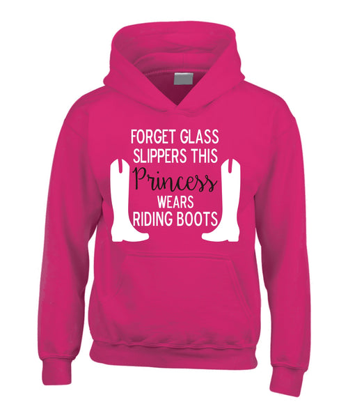 Forget Glass Slippers, This Princess wears Riding Boots! Hoodie