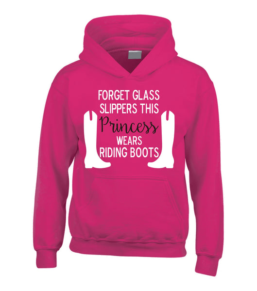 Forget Glass Slippers, This Princess wears Riding Boots! Hoodie
