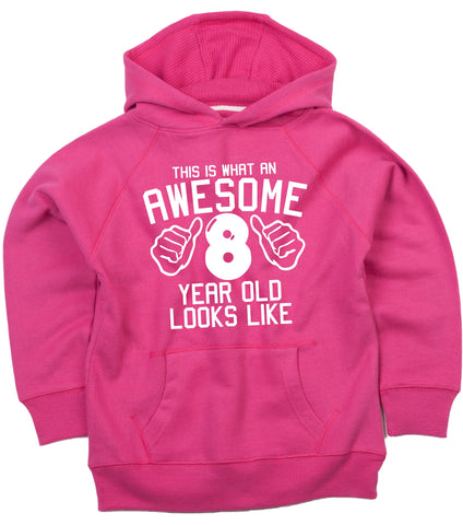 Personalised This is what an awesome 8 year old looks likeHoodie