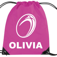 Sac à Cordon Ballon de Rugby Personnalisé