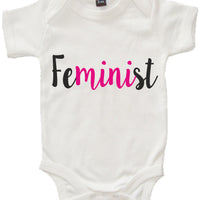 Body bébé blanc féministe 