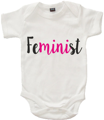 Feminist White Baby Bodysuit
