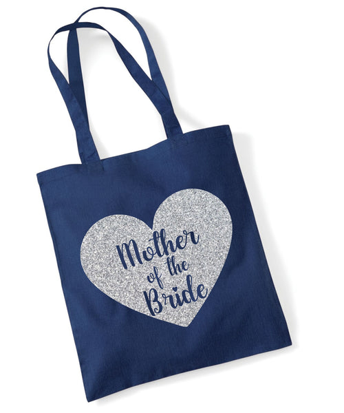 Mother of The Bride Tote Bag with Sparking Print
