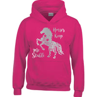 Horses Keep Me Stable Horse Riding Hoodie