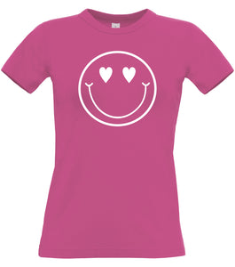 T-shirt Femme Coeur Visage Saint Valentin