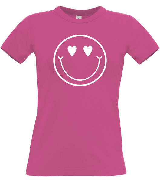 T-shirt Femme Coeur Visage Saint Valentin