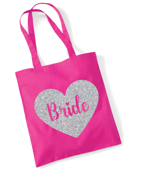 Bride Tote Bag in Sparkling Print