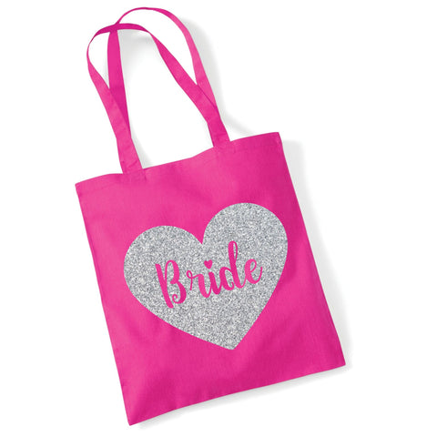 Bride Tote Bag in Sparkling Print