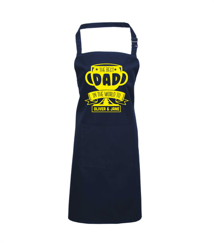 Personalised Best Dad in the World to... Apron