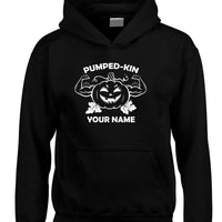 Pumped-kin Personalised Hoodie with White and Red Print