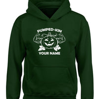 Pumped-kin Personalised Hoodie with White and Red Print