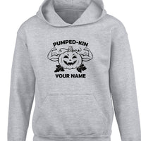 Pumped-kin Personalised Hoodie with White and Red Print