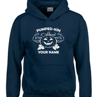 Pumped-kin Personalised Hoodie with White and Red Print
