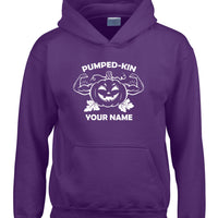 Pumped-kin Personalised Hoodie with White and Red Print